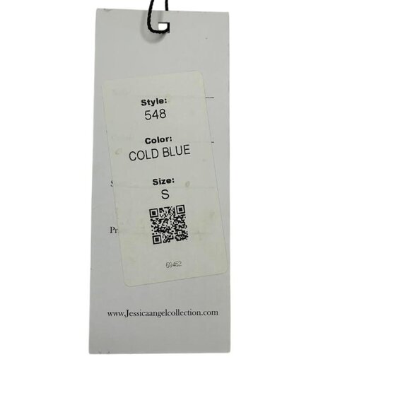 Jessica Angel 548 One Shoulder Maxi Gown Cold Blue Size Small NWT - Picture 5 of 5